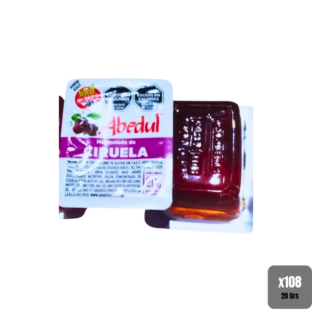 MERMELADA DE CIRUELAS ABEDUL 108 X 20 G