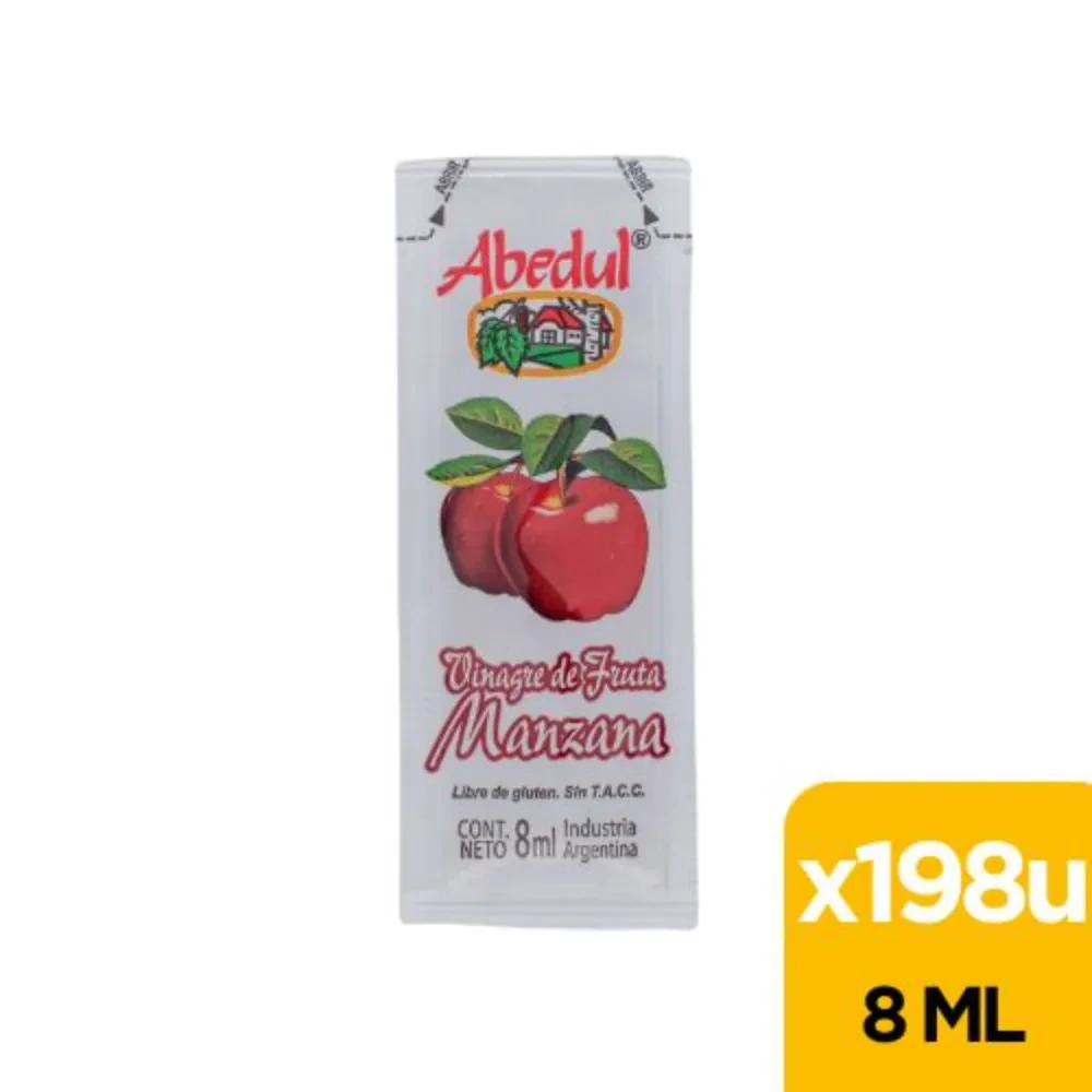 VINAGRE DE MANZANA ABEDUL 198 X 8 ML