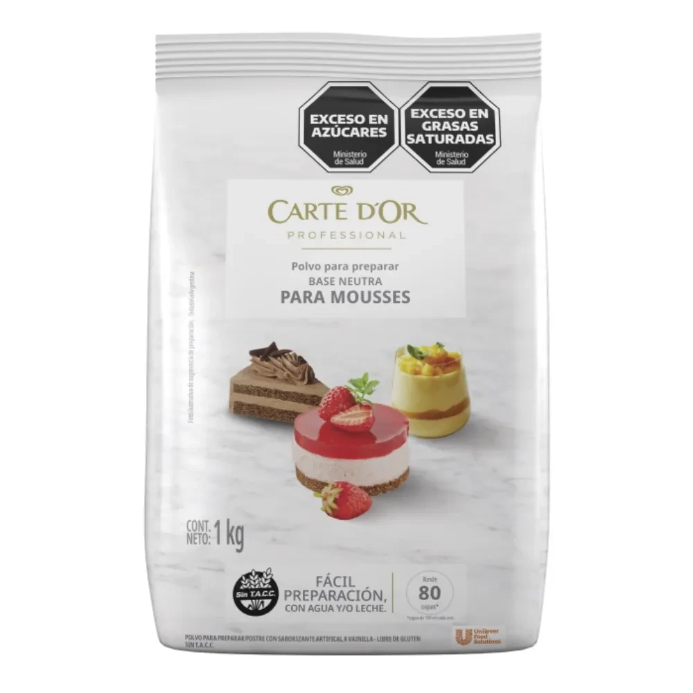 CARTE DOR BASE NEUTRA MOUSSE SIN TACC BAG 1 Kg
