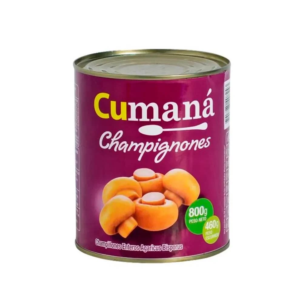 CHAMPIGNON CUMANA ENTEROS 800 G.