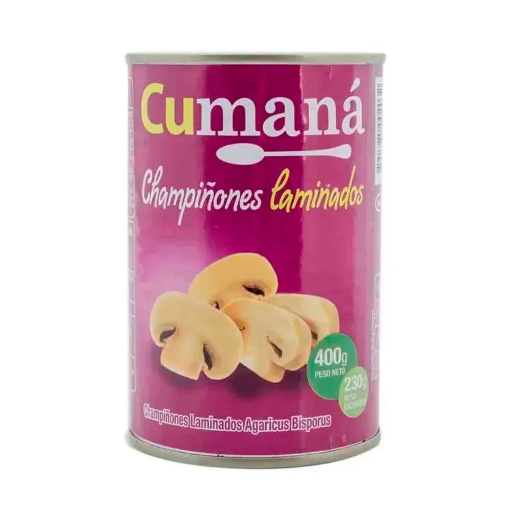 CHAMPIGNON CUMANA LAMINADO 400 G.