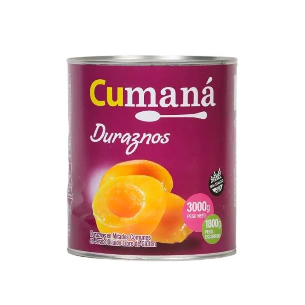 DURAZNO CUMANA MITADES 3 KG