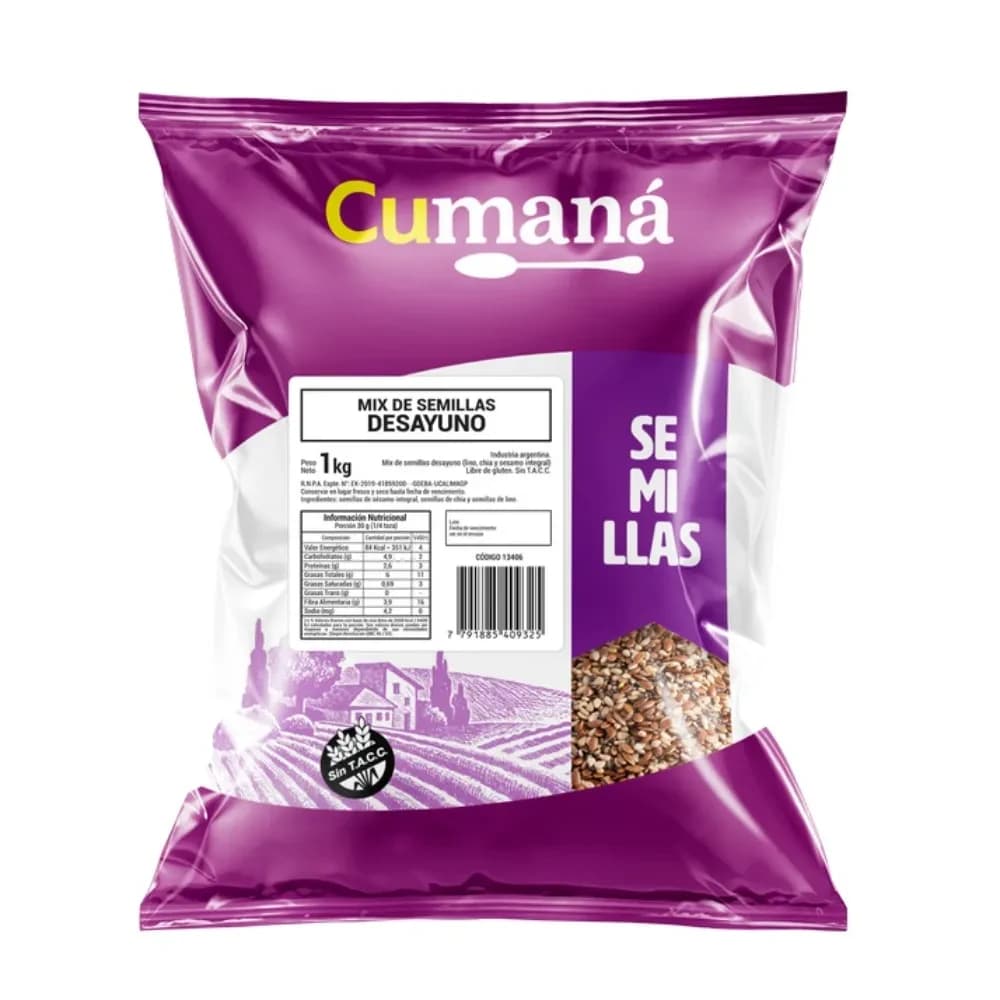 SEMILLA MIX DESAYUNO CUMANA BL.X1KG