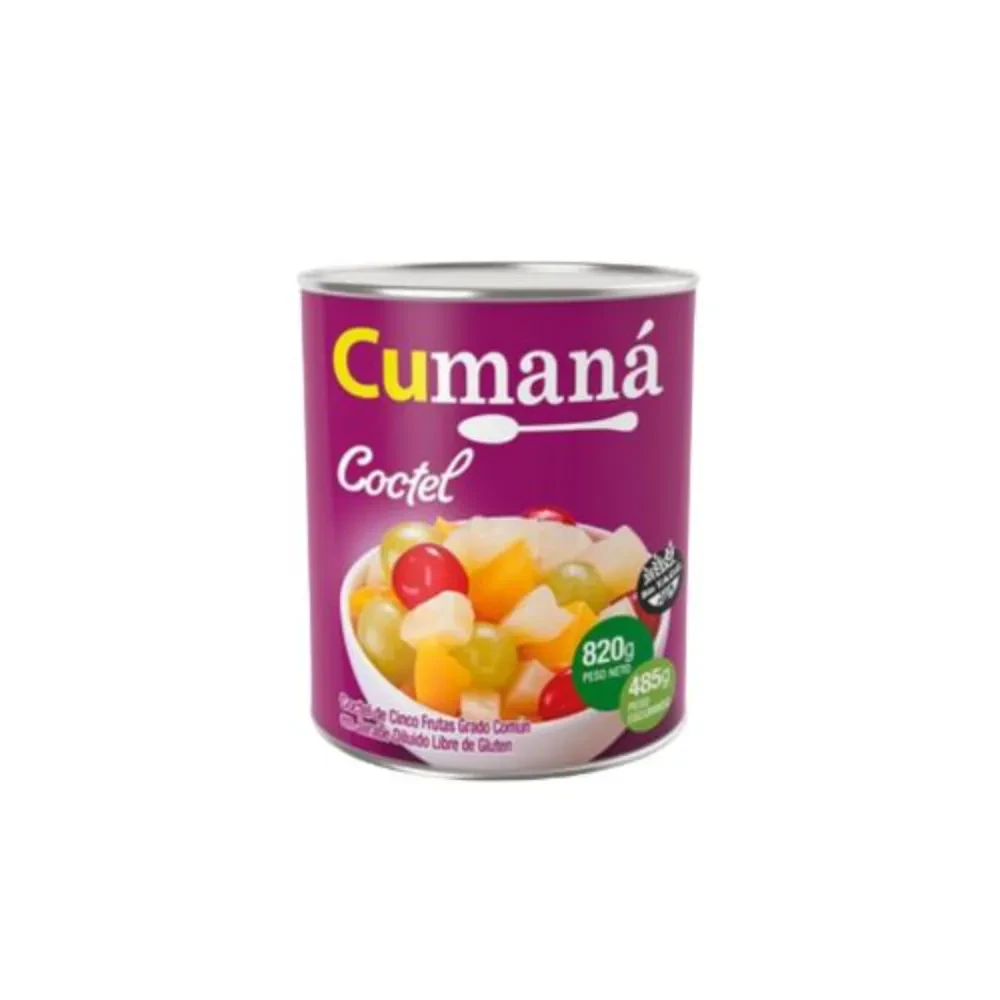 COCTEL DE FRUTAS CUMANA X 820 GR