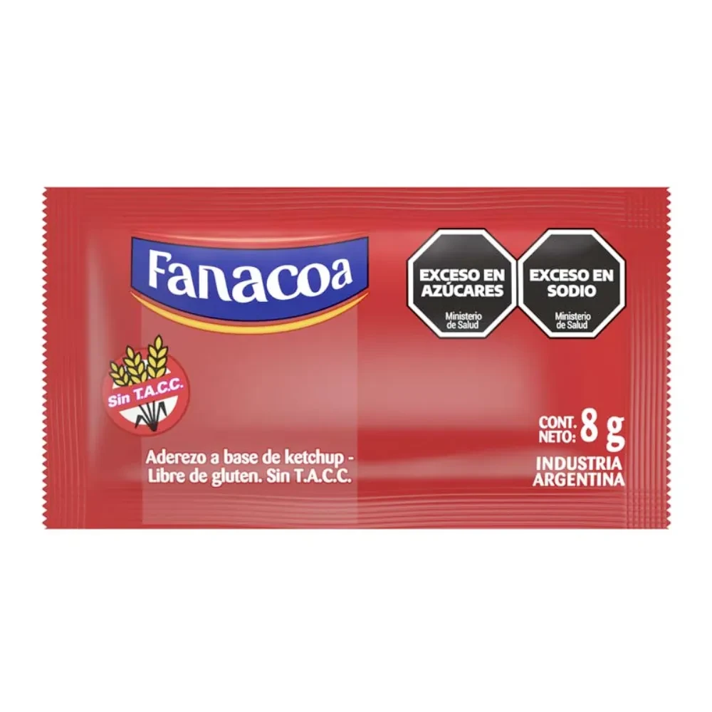 KETCHUP SACHET PP FANACOA 196X8G