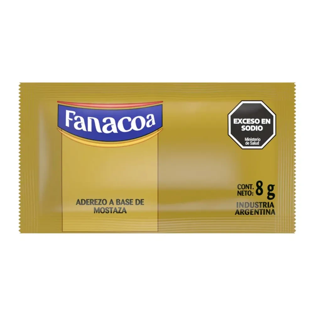 MOSTAZA SACHET PP FANACOA 196X8G