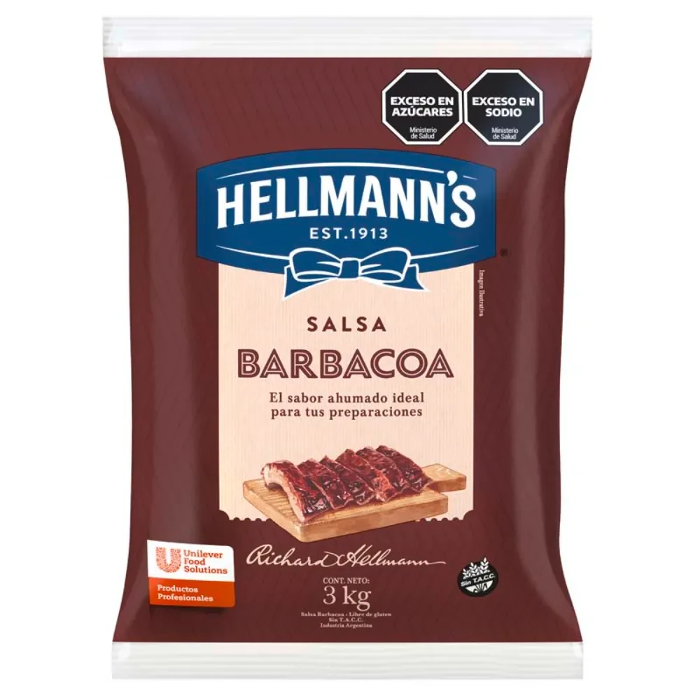 HELLMANNS SALSA BARBACOA BOLSA 3KG