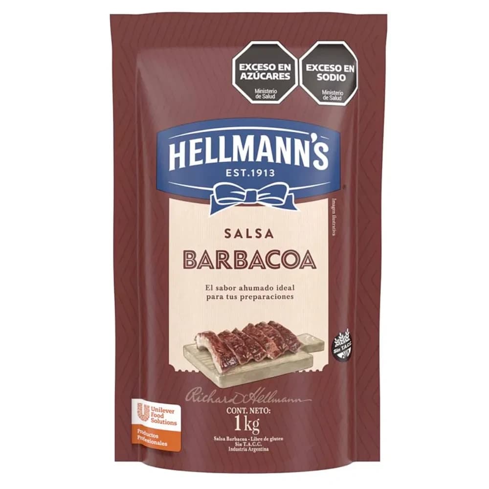HELLMANNS SALSA BARBACOA DOY PACK 1KG