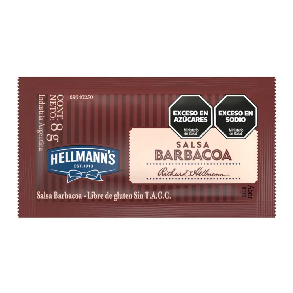 HELLMANNS SALSA BARBACOA SACHET PP 196X8G