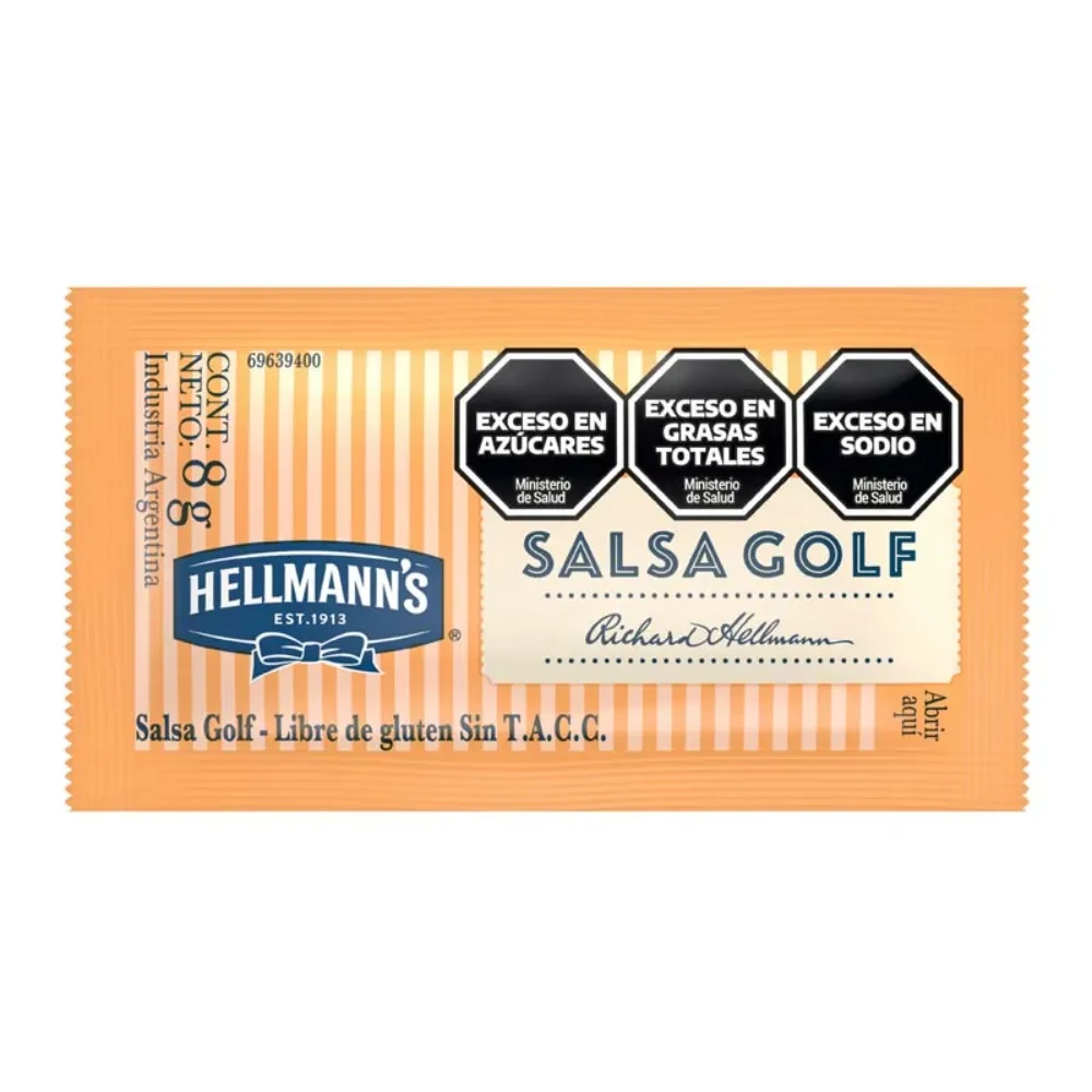 HELLMANNS SALSA GOLF SACHET PP 196X8G
