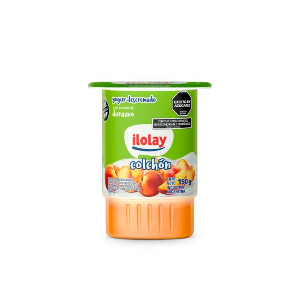 YOGUR C/TROZOS DESCREMADO DURAZNO 150G.