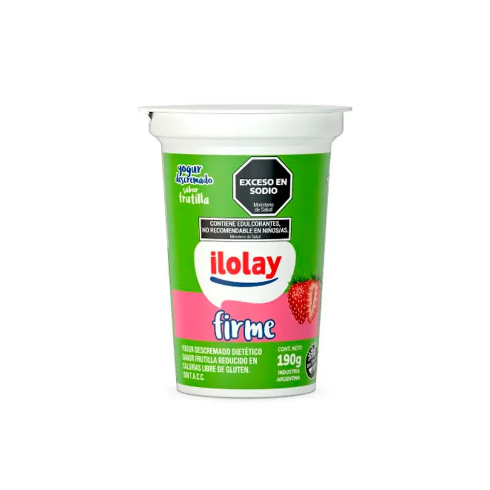 YOGUR FIRME DESCREMADO FRUTILLA 190 G.