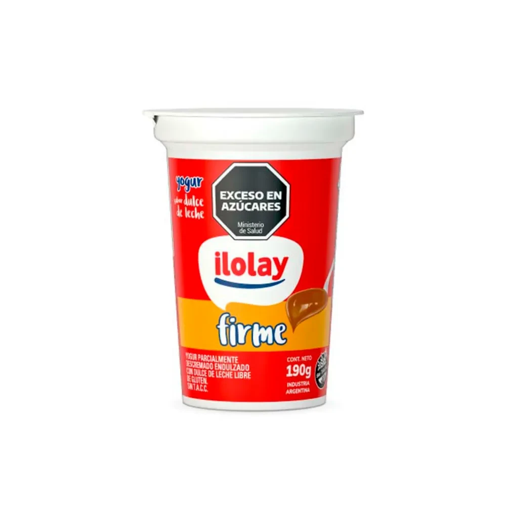 YOGUR FIRME ENTERO DULCE DE LECHE 190G.