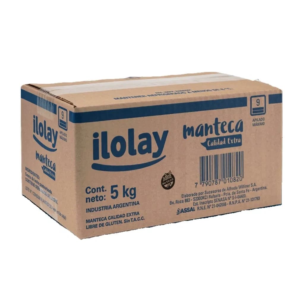 MANTECA ILOLAY PILON 5 KG
