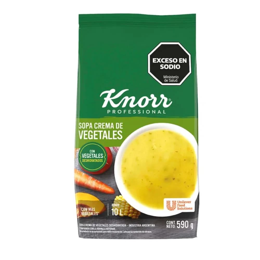KNORR SOPA CR VERDURA BOLSA 590G