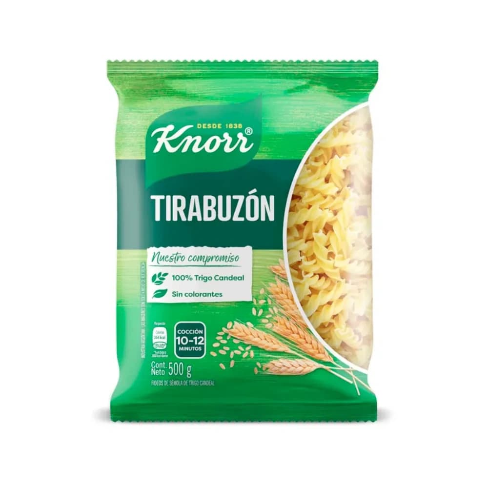 KNORR PASTA FIDEOS TIRABUZON 500G